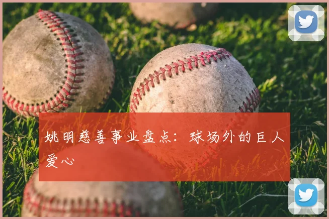 姚明慈善事业盘点：球场外的巨人爱心